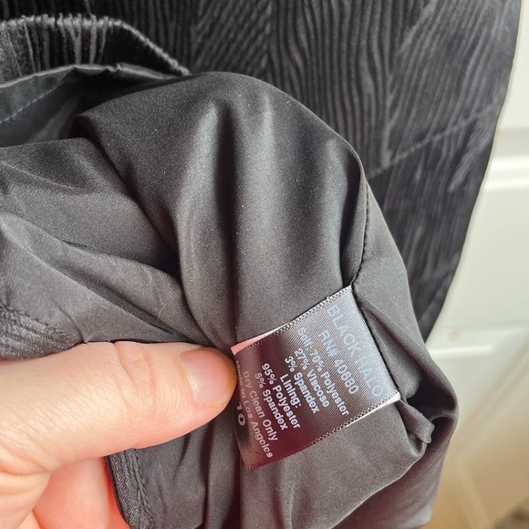 Black Halo Women’s Textured‎ Jackie O Black Knee Length Sheath Dress Size 10 - Picture 7 of 8